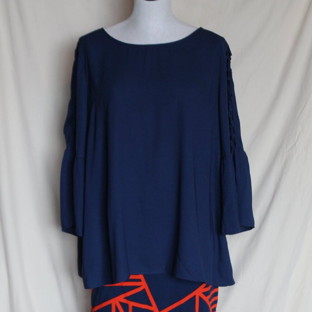 Time and Tru 3/4 Bell Sleeve Blouse